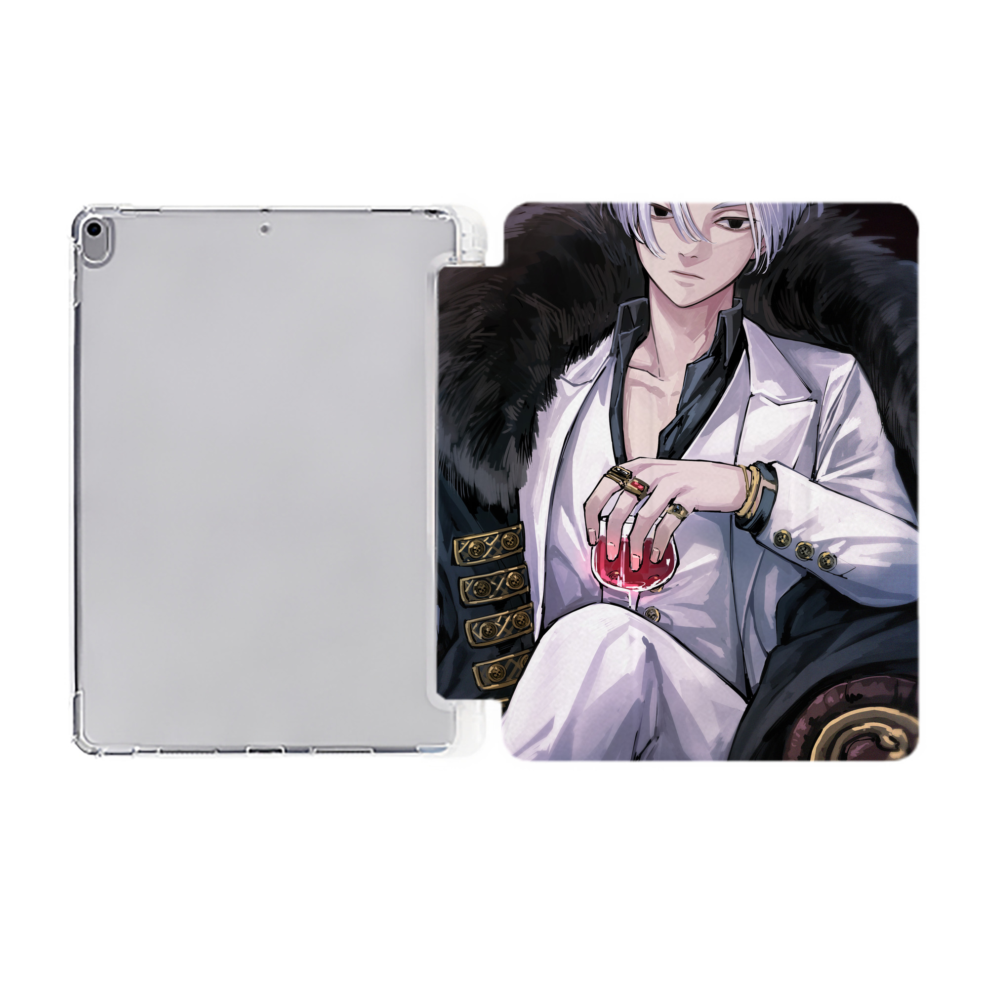 （画像用） 東京リベンジャーズ Tokyo Revengers IPad ケース ペン収納付き 三つ折りスタンド PUレザー×シリコン 対応機種9.5/10.5/10.9インチ